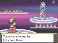 You are Challenged by Elite Four Karen Meme Template