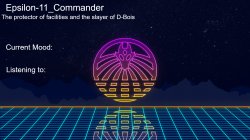 Epsilon-11_Commander's Vaporwave announcement template Meme Template