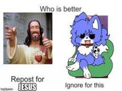 Repost Jesus Meme Template