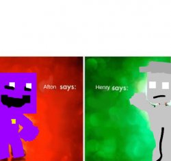 afton says: Henry says: Meme Template