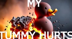 tummy hurty Meme Template