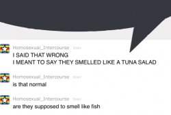 Are they supposed to smell like fish speech bubble Meme Template