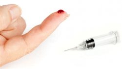 Bleeding finger with needle Meme Template