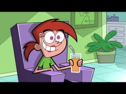 Vicky from The Fairly OddParents grinning Meme Template