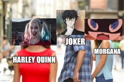 harley quinn distances herself Meme Template