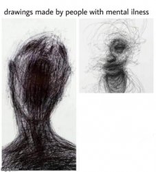 drawings made by people with mental ilness Meme Template