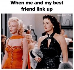 Marilyn Monroe and Jane Russell Meme Template