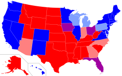 Red and Blue states Meme Template