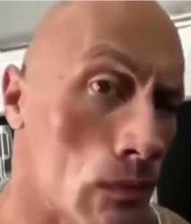 The rock Meme Template
