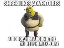 shrek airdrop explorer Meme Template