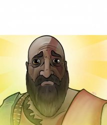 Kratos crying Meme Template