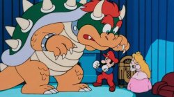 bowser scared of mario Meme Template