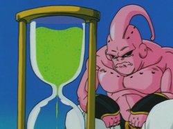 majin boo waiting Meme Template