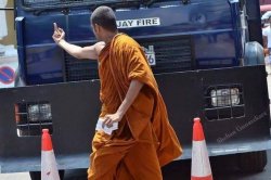 Buddha middle finger Meme Template