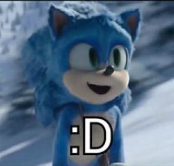 sonic smile Meme Template