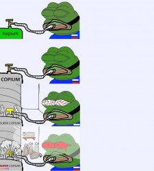 Hyper Russian Copium Meme Template