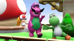 mario barney dinosaur Meme Template