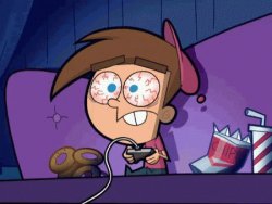 Timmy Turner Playing Video Games Meme Template