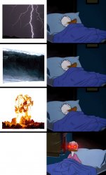 Waking up for something Meme Template