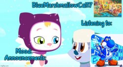 BlueMarshmallowCat17's Announcement Meme Template