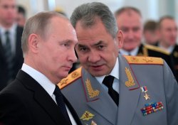 Shoigu talking to Putin Meme Template