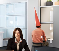 Office Dunce Meme Template