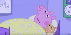 Peppa laying in bed Meme Template