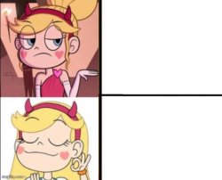Star butterfly No-yes Meme Template