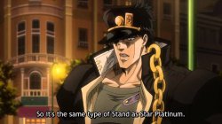 So it's the same type of Stand as Star Platinum Meme Template