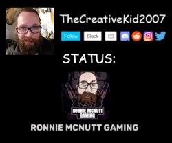 TCK2007 Ronnie Mcnutt Gaming Announcement Template Meme Template