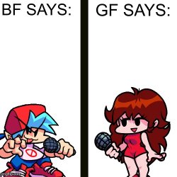 Bf and Gf rate x Meme Template