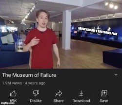 Museum of failiure Meme Template