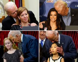 Biden Sniffing Hair Meme Template