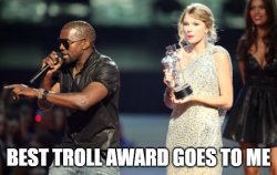 my trolling award Meme Template