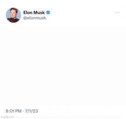 Fake Musk tweet Meme Template