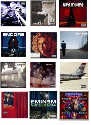 Eminem Albums Meme Template