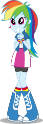 Human Rainbow Dash Transparent Meme Template