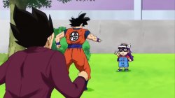 Goku and Arale Meme Template