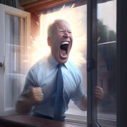 Joe Biden Screaming Through Window Meme Template