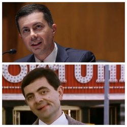 Pete Buttigieg is Mr. Bean Meme Template