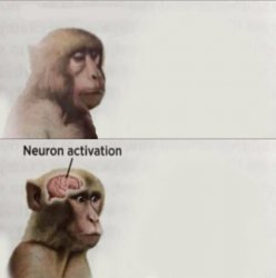 Monkey neuron Meme Template