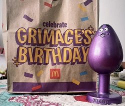 Grimace Meme Template