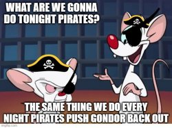 Pirates Pinky and Brain Meme Template