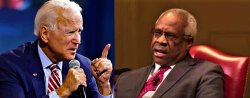 Joe Biden vs Clarence Thomas Meme Template