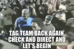 tag team back again Meme Template