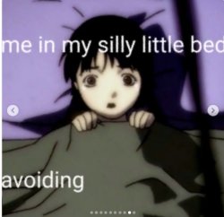 me in my silly little bed Meme Template