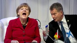 Laughing Merkel Meme Template