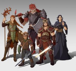 dnd party Meme Template