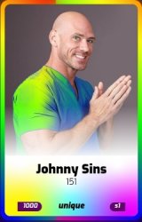 Johnny Sins Boobylegends card Meme Template