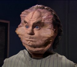 Star Trek's Dr. Phlox with Puffy Face Meme Template